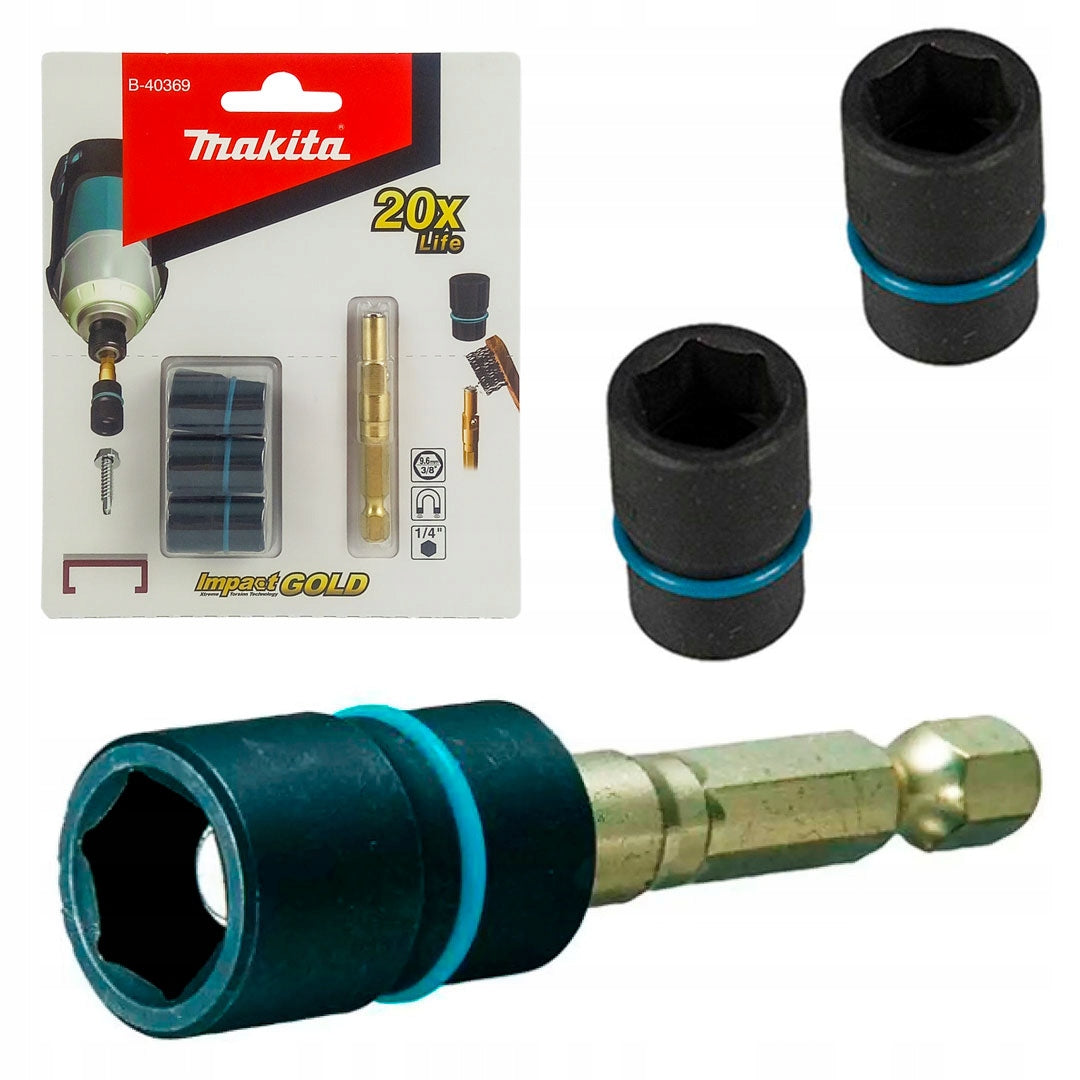 3 nasadki do wkrętów farmer 9,6mm Makita B-40369