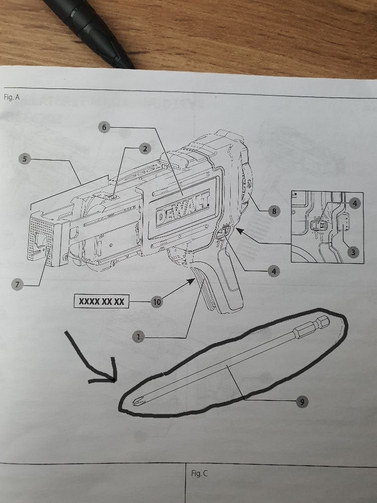 DCF6202 magazynek do wkrętów DeWALT do DCF620 621