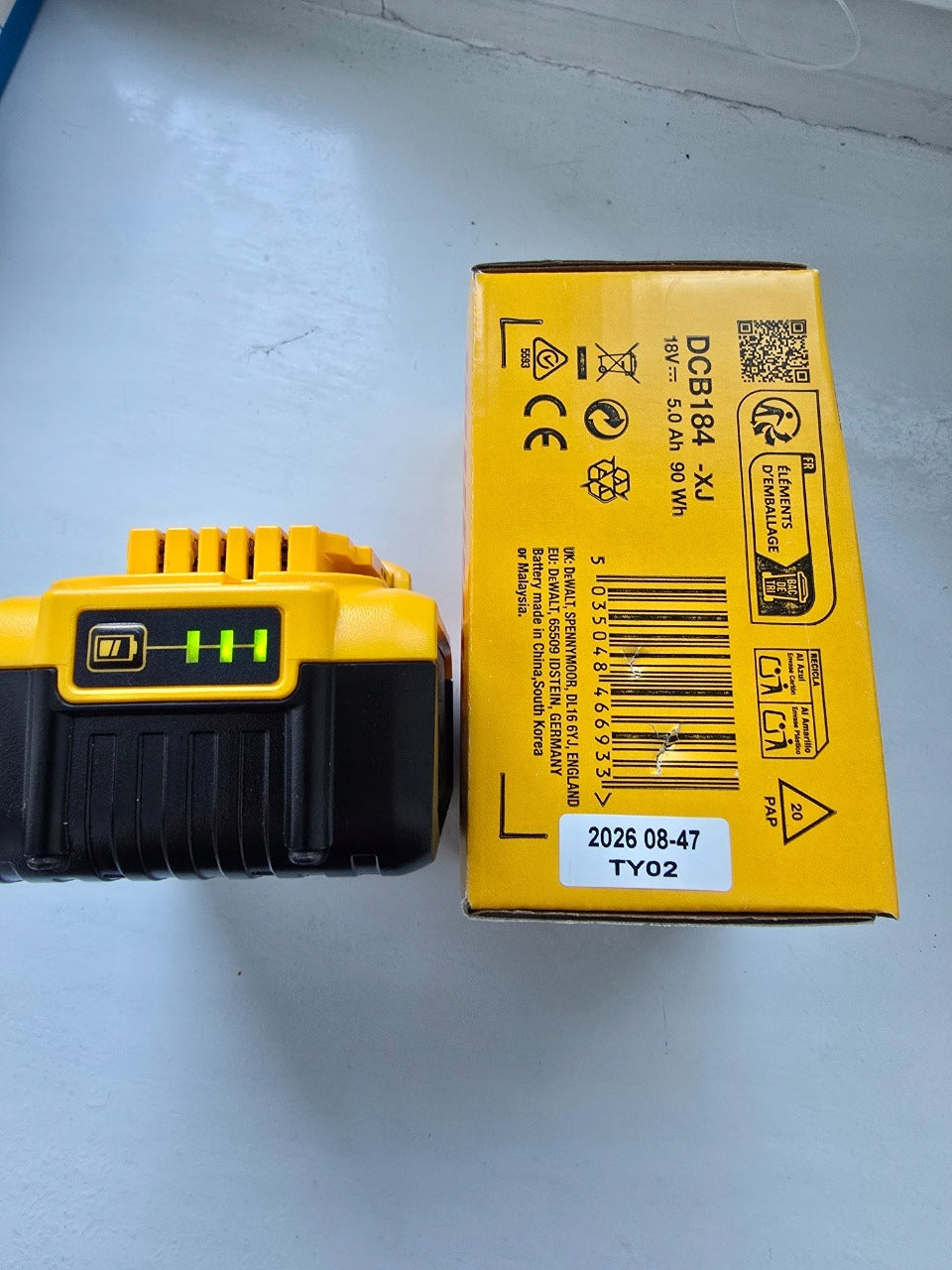 DeWALT DCB184 XR akumulator 18V 5,0Ah oryginał bateria Li-Ion