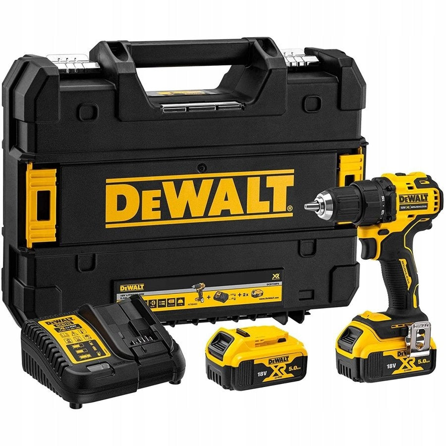 DeWALT DCD708P2T-QW wiertarko-wkrętarka akumulatorowa 18V XR Li-Ion 2x5,0Ah