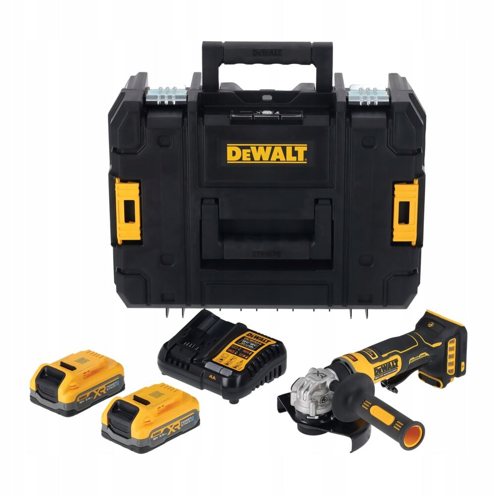 DeWALT DCG404P2T ultra kompaktowa szlifierka kątowa 18V 2x5.0Ah