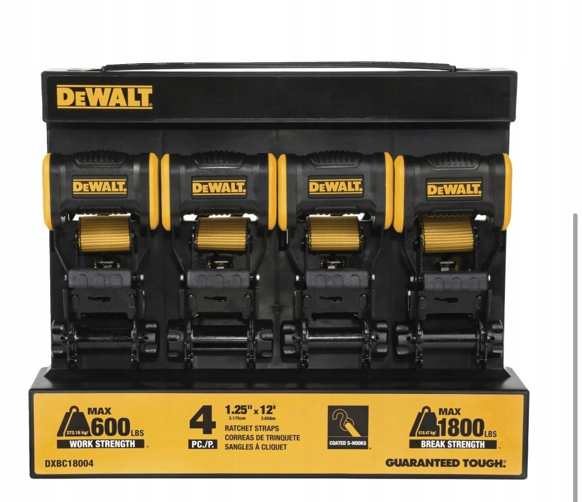 DeWALT pas transportowy 4 szt 3,65 m siła zrywająca 816 kg DXBC18004EU