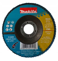 Tarcza listkowa Makita D-63806 125mm P80 do metalu i stali nierdzewnej