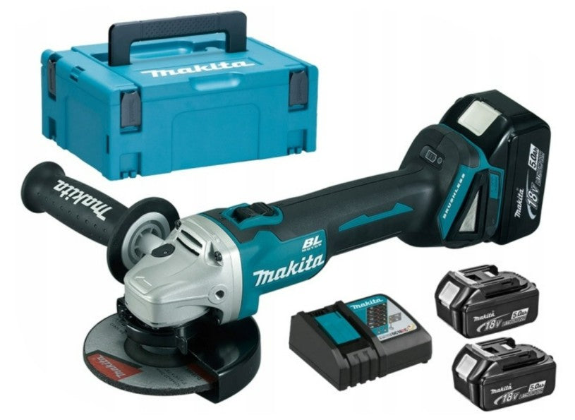 Makita szlifierka kątowa DGA504RT3J + 3 akumulatory DGA504RT3J