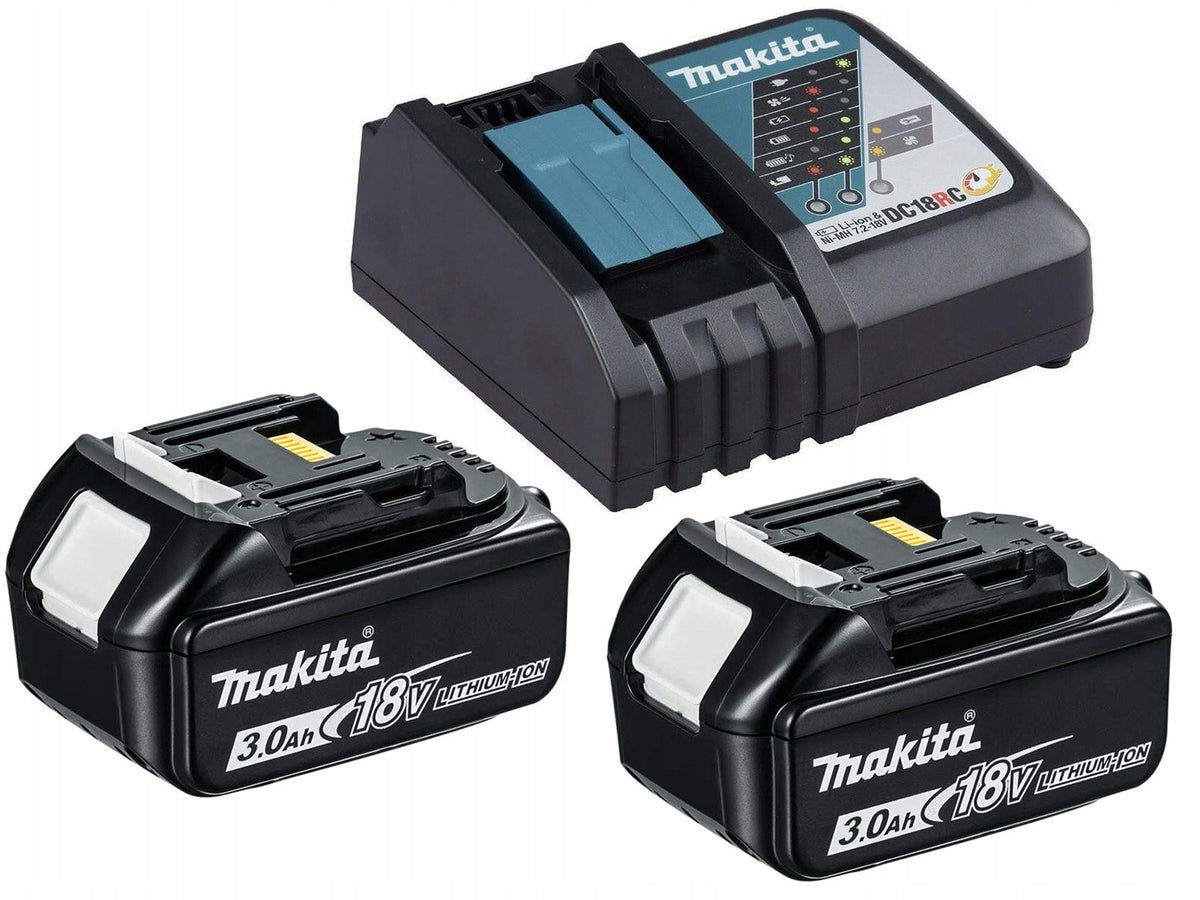 Makita zestaw startowy LXT 18V szybka ładowarka DC18RC + 2x BL1830B 3,0Ah