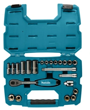 Zestaw nasadek Makita B-65573 3/8" z grzechotką, 23 el.