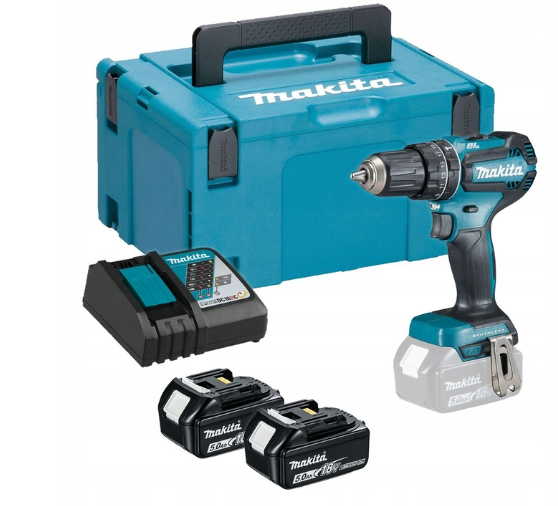Wiertarko-wkrętarka Makita DDF485RTJ 18V 60Nm, 2x 5,0Ah (MAKPAC)