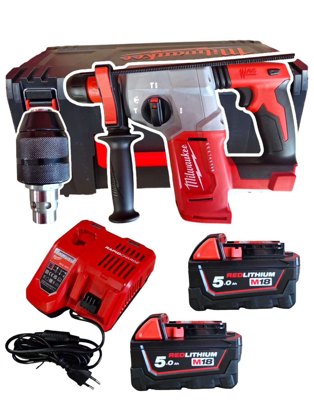 Młotowiertarka SDS 2.3J M18 BLHX-502X SDS+ Milwaukee 2x5Ah