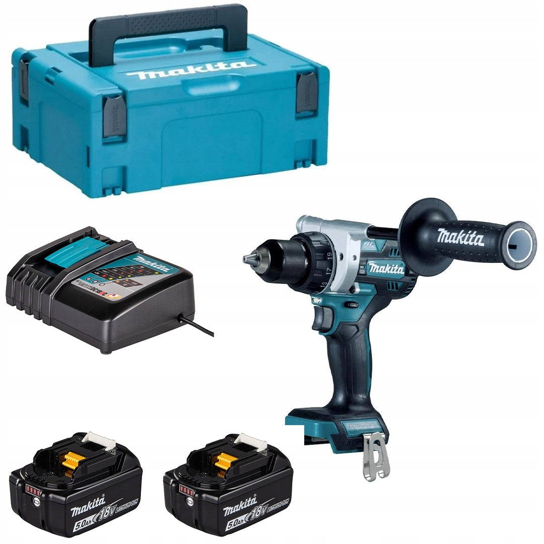 Wiertarko-wkrętarka Makita DDF492RTJ 18V 2x5Ah LXT BL XPT 141Nm walizka
