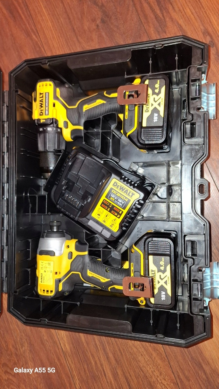 Zestaw combo wkrętarka DCD709 + zakrętarka DCF809 2x4Ah DeWALT DCK2062M2T