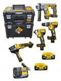 Zestaw elektronarzędzi DeWALT DCG405+DCH172+DCD796+DCF887 18V XR 2x5Ah