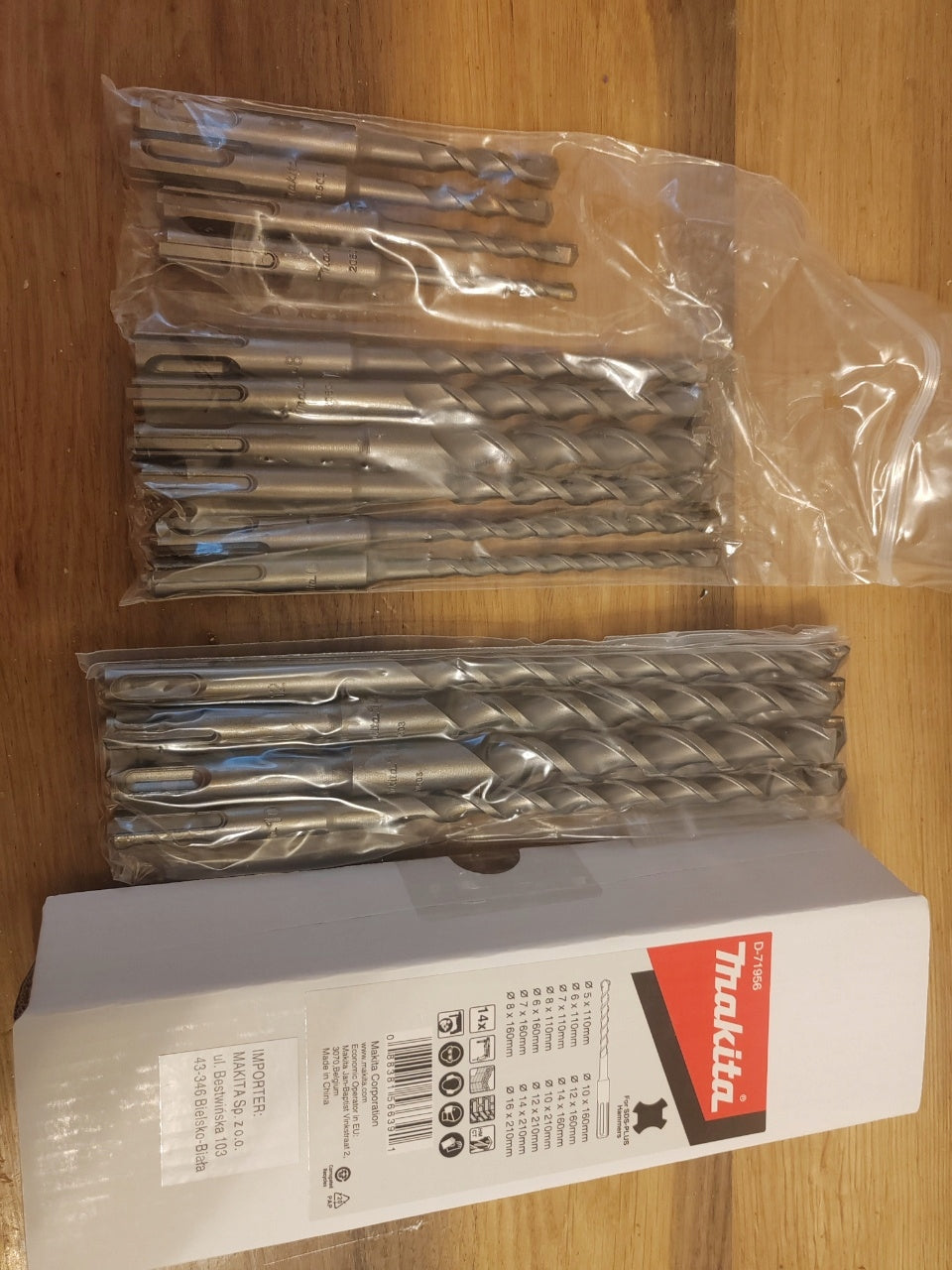 Zestaw wierteł SDS-Plus do betonu Makita D-71956 14 sztuk D71956