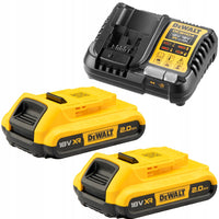 Zestaw zasilający DeWALT DCB1104D2: 2x akumulator 18V XR 2,0Ah + ładowarka DCB107