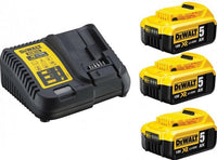 Zestaw zasilający DeWALT DCB115P3: 3x akumulator DCB184 + ładowarka DCB115